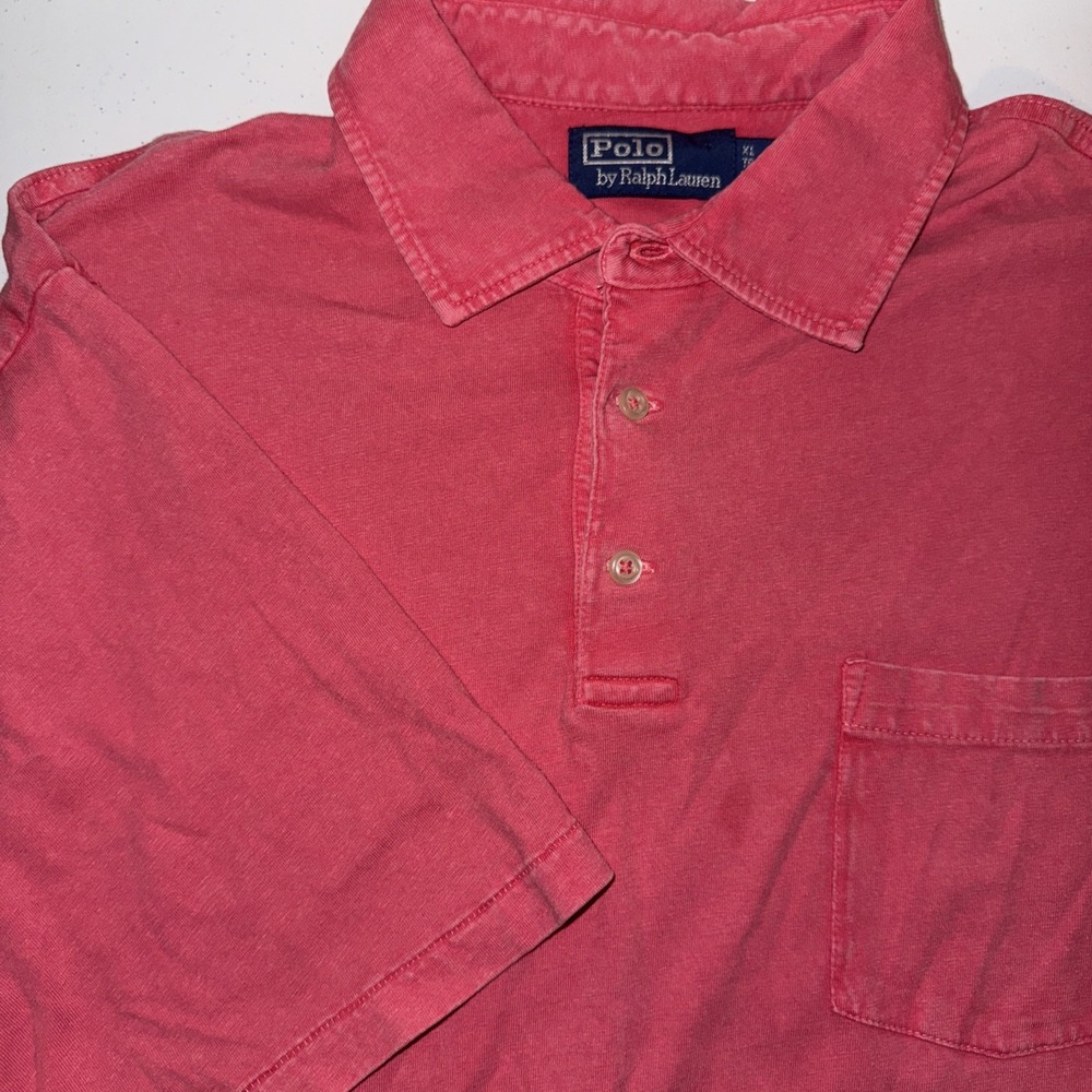 PoloRalphLauren Men's ClassicFit Linen/Cotton Red Size XL